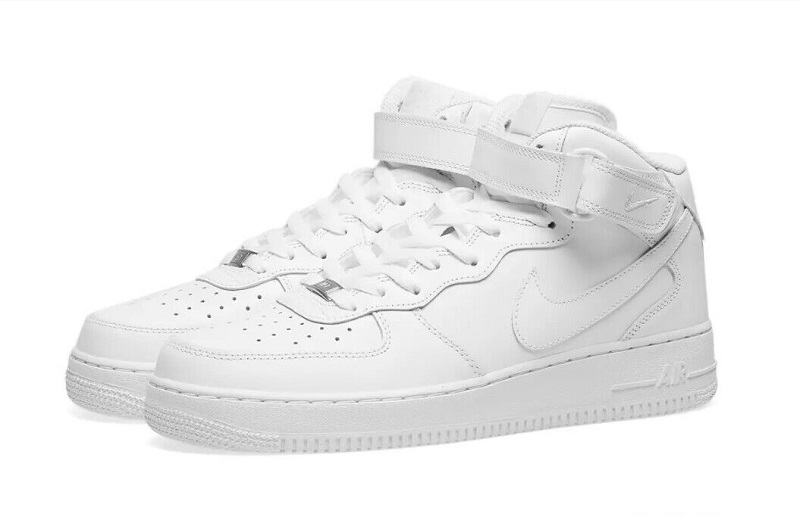 Men's Air Force 1 Mid White Shoes 135